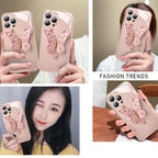 Flat 3D glass case with butterfly pattern for iPhone