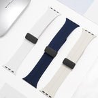Silicone wristband with magnetic folding clasp for iwatch