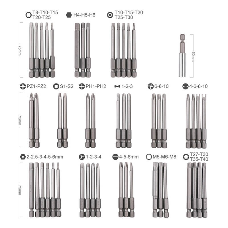 50 pieces of extended pieces with different shapes