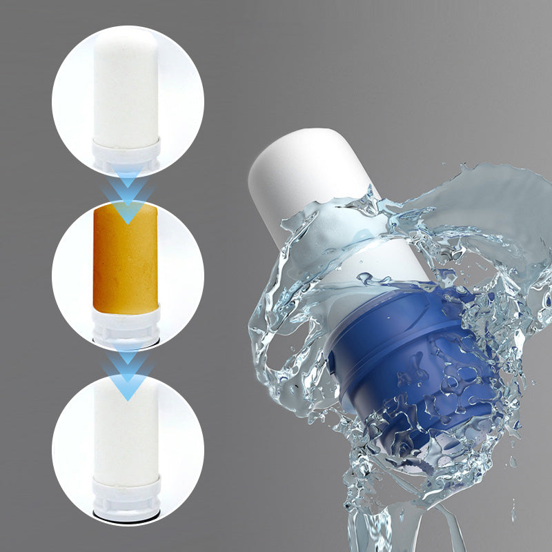 Water filter for faucet with adapters