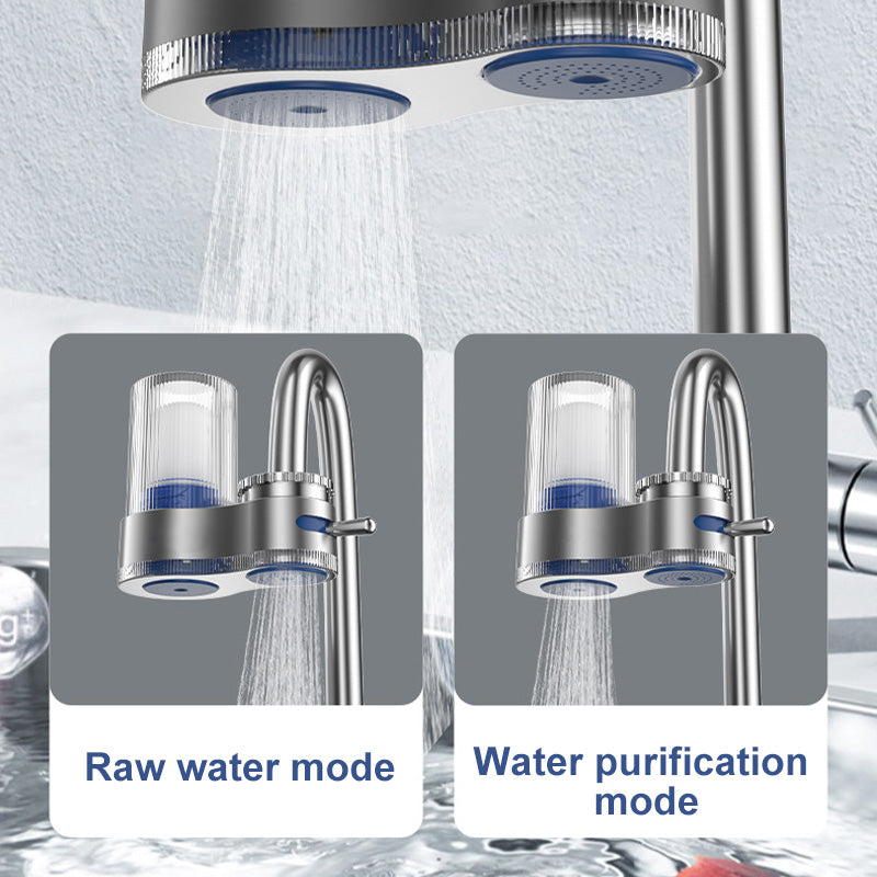 Water filter for faucet with adapters