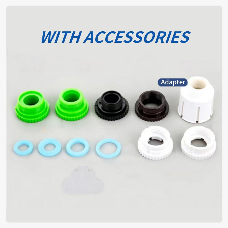 Water filter for faucet with adapters