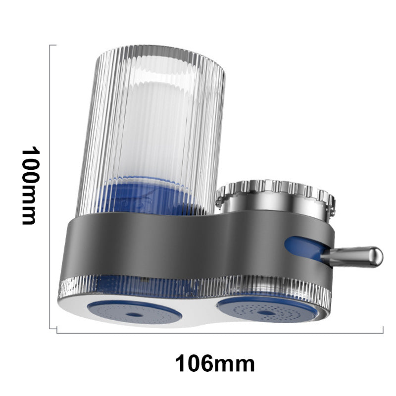 Water filter for faucet with adapters