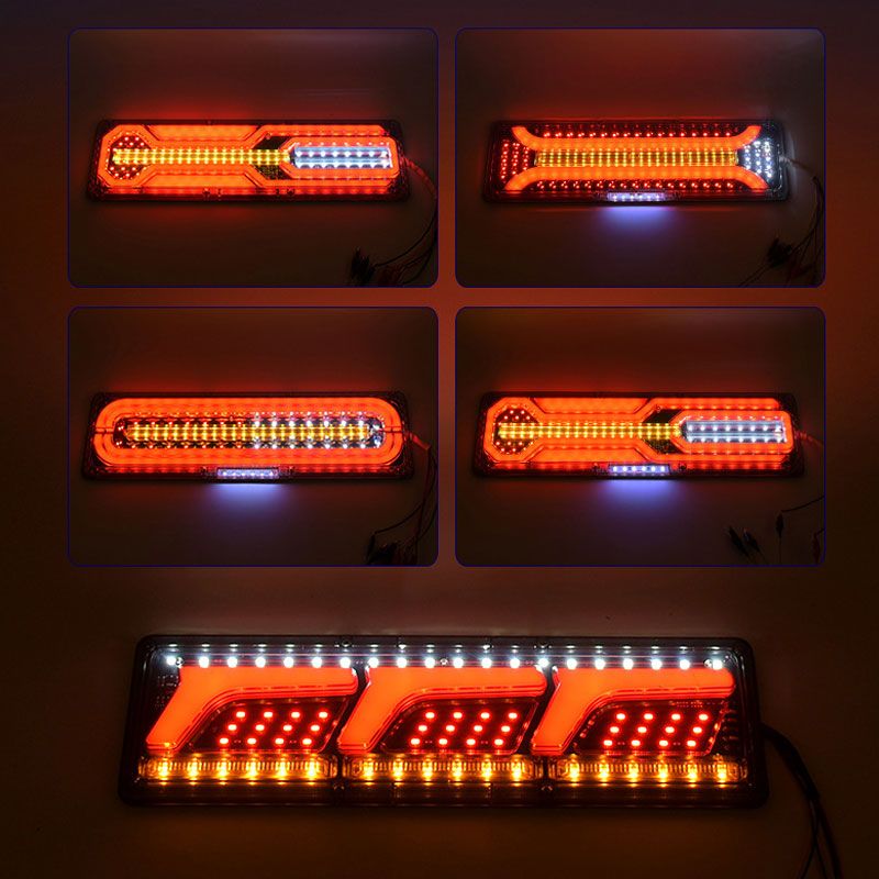 2 powerful LED tail lights for trucks