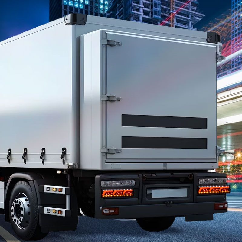 2 powerful LED tail lights for trucks