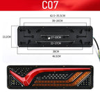 2 powerful LED tail lights for trucks