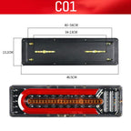2 powerful LED tail lights for trucks