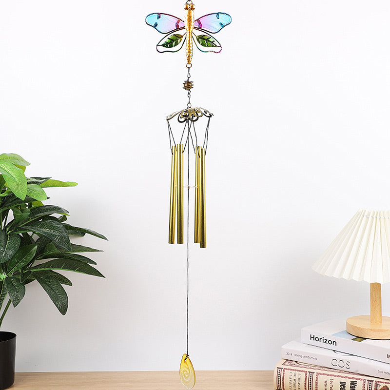 Hummingbird and dragonfly Wind chime garden decoration