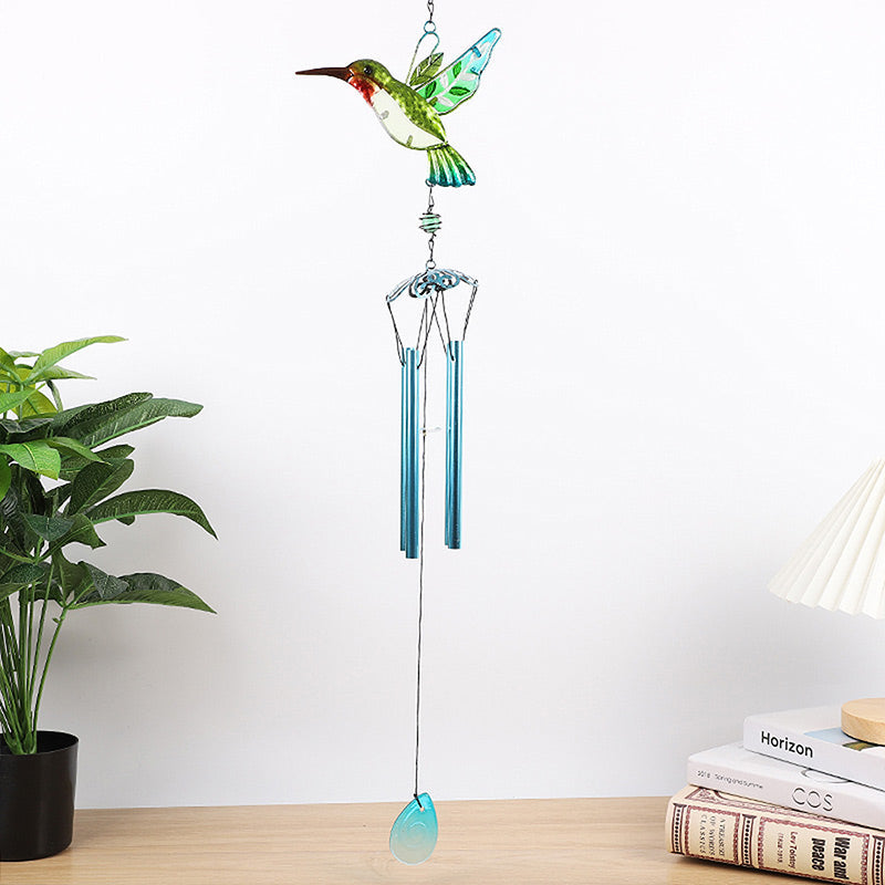 Hummingbird and dragonfly Wind chime garden decoration