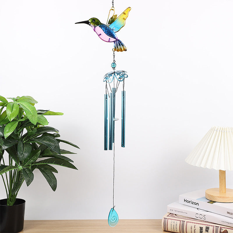 Hummingbird and dragonfly Wind chime garden decoration