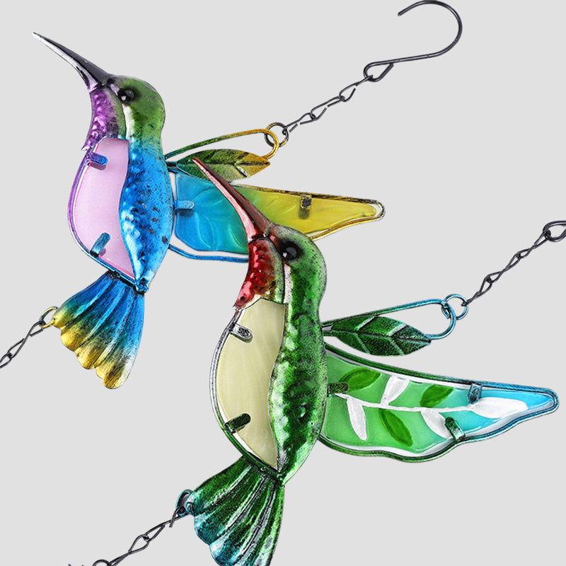 Hummingbird and dragonfly Wind chime garden decoration