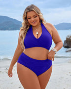 Bikini set with tummy control and high waist style