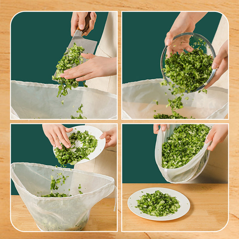 Versatile soy milk and food filter bag