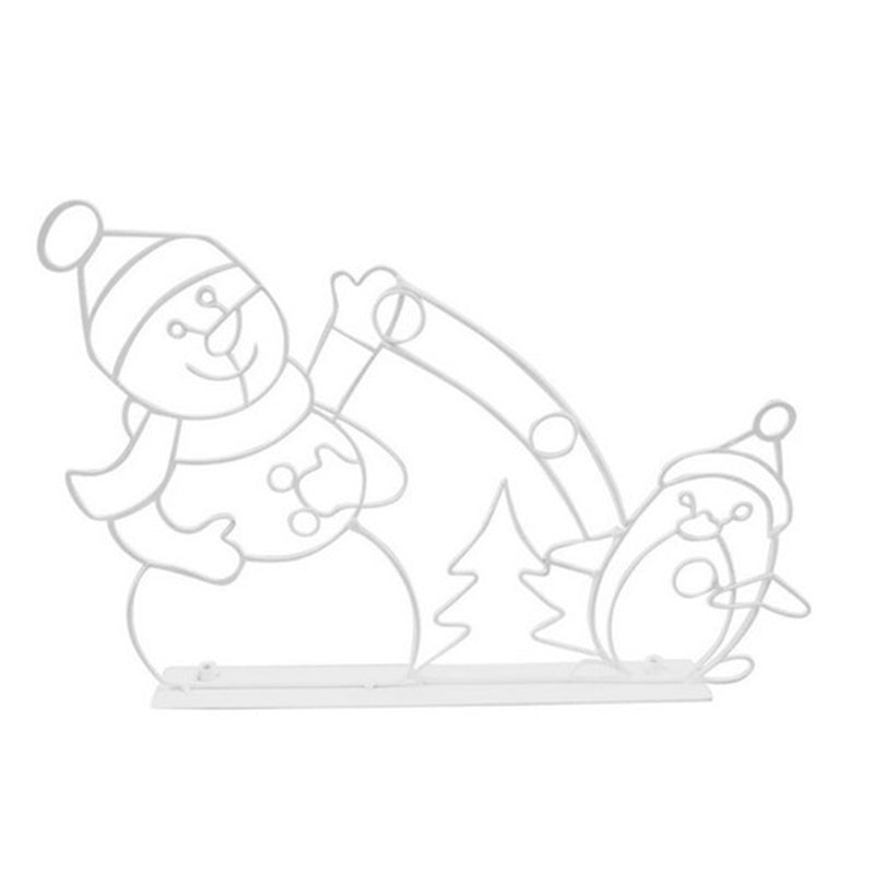 Animated LED Snowball Fight Light | Outdoor Snowman & Penguin Christmas Decor