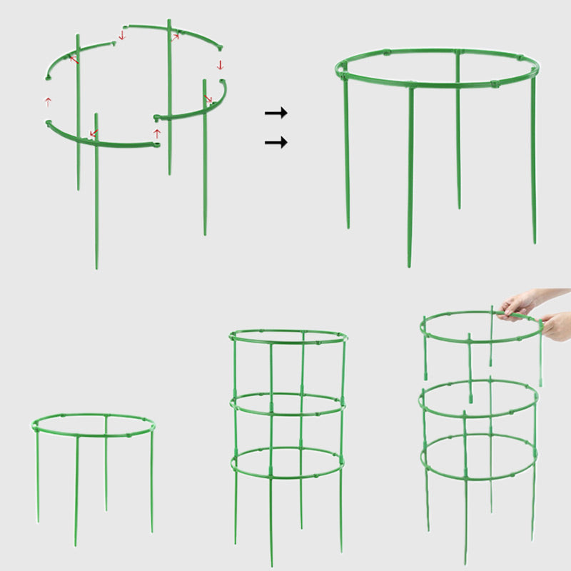 Removable plant support for flowers and fruits