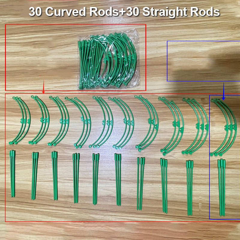 Removable plant support for flowers and fruits