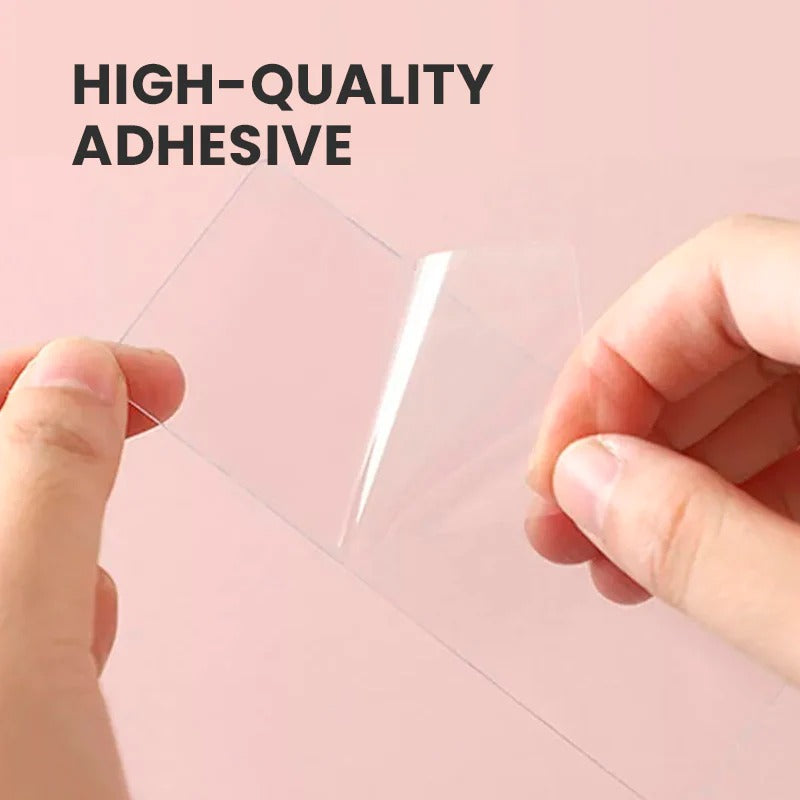 Self-adhesive, punch-free socket holder