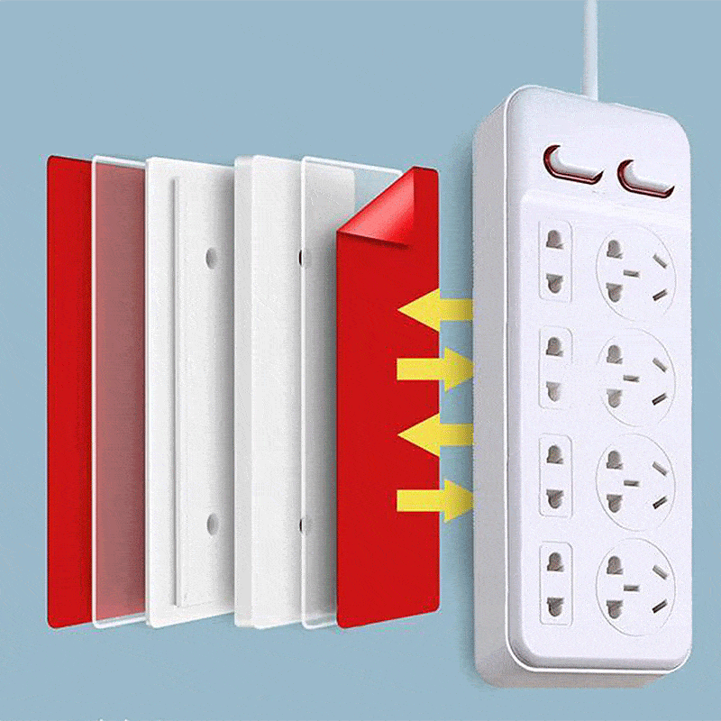 Self-adhesive, punch-free socket holder