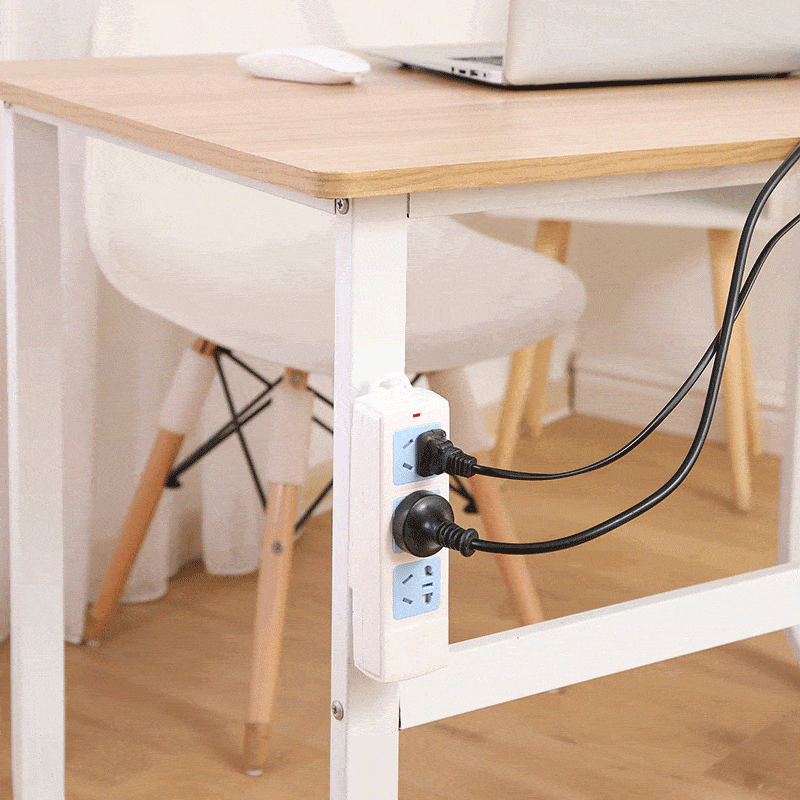 Self-adhesive, punch-free socket holder