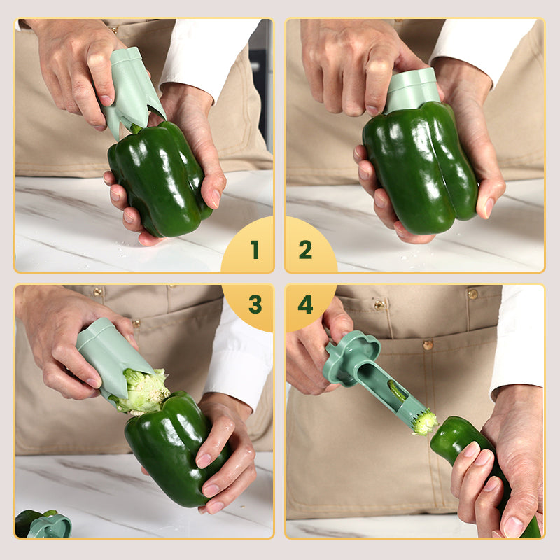 Universal pepper kernel remover for household use