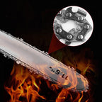 Angle grinder converted to electric chainsaw