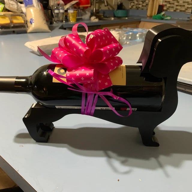 Wine Bottle Holder Shaped Like A Dachshund