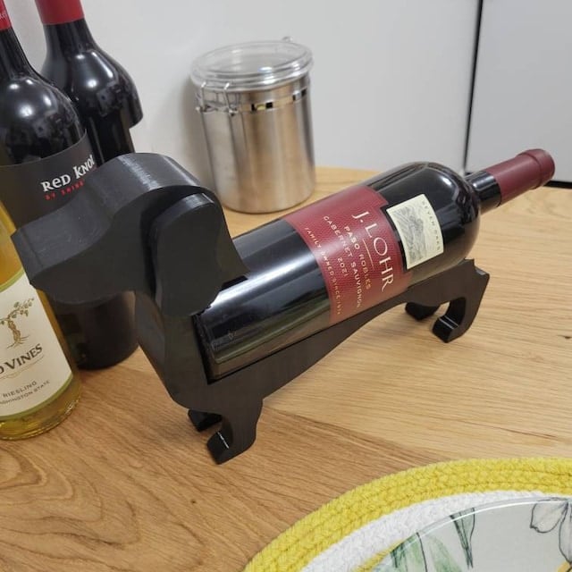 Wine Bottle Holder Shaped Like A Dachshund