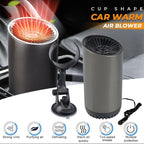Cup-shaped hot air blower for car