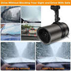 Cup-shaped hot air blower for car