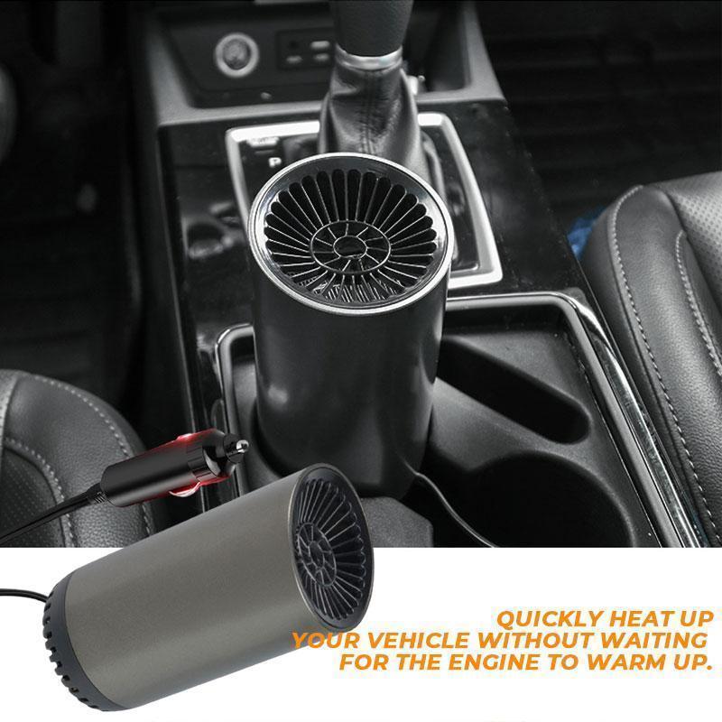Cup-shaped hot air blower for car