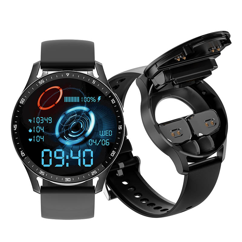2-in-1 Smartwatch with Earbuds (For iPhone & Android)