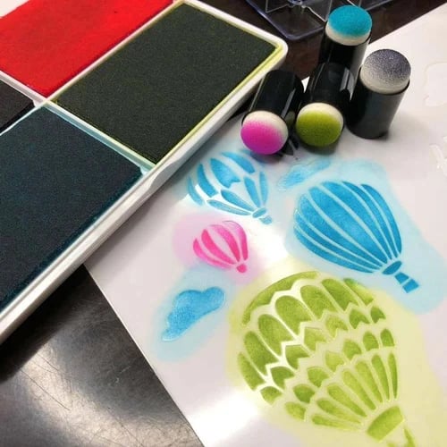 DIY set for finger painting with sponge