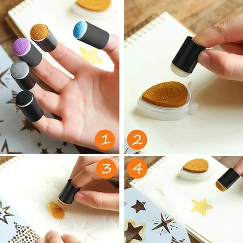 DIY set for finger painting with sponge