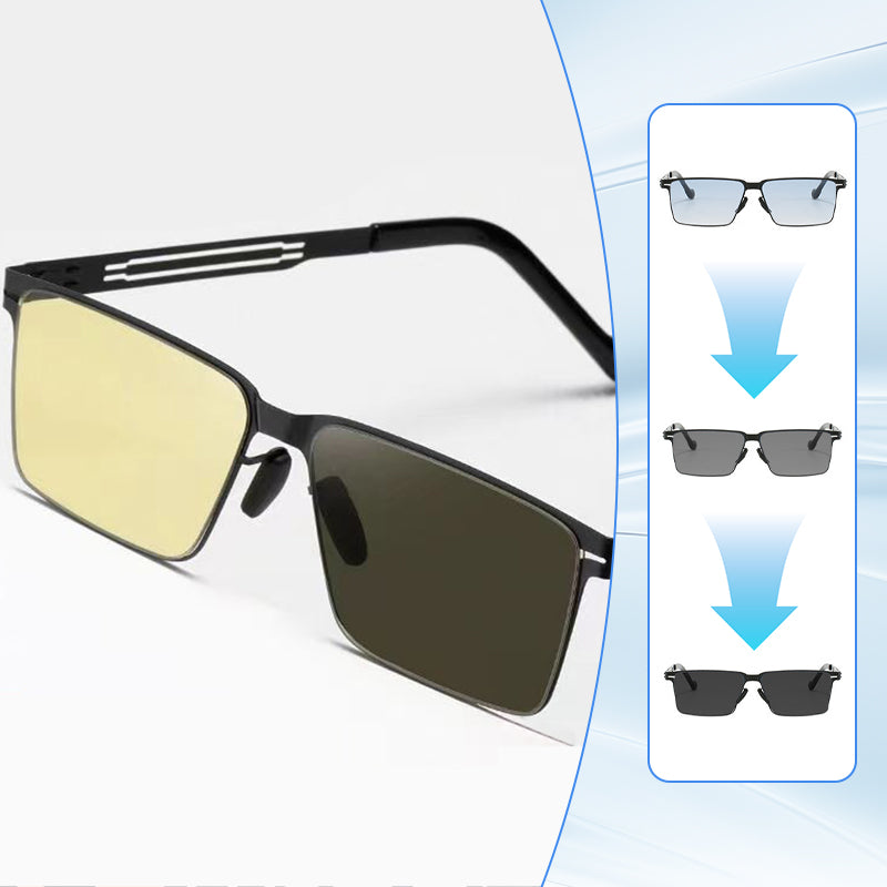 Photochromic day and night sunglasses