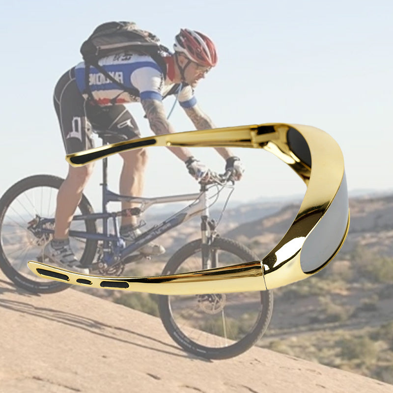 Welding goggles in one piece with mirror