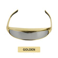 Welding goggles in one piece with mirror