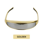 Welding goggles in one piece with mirror