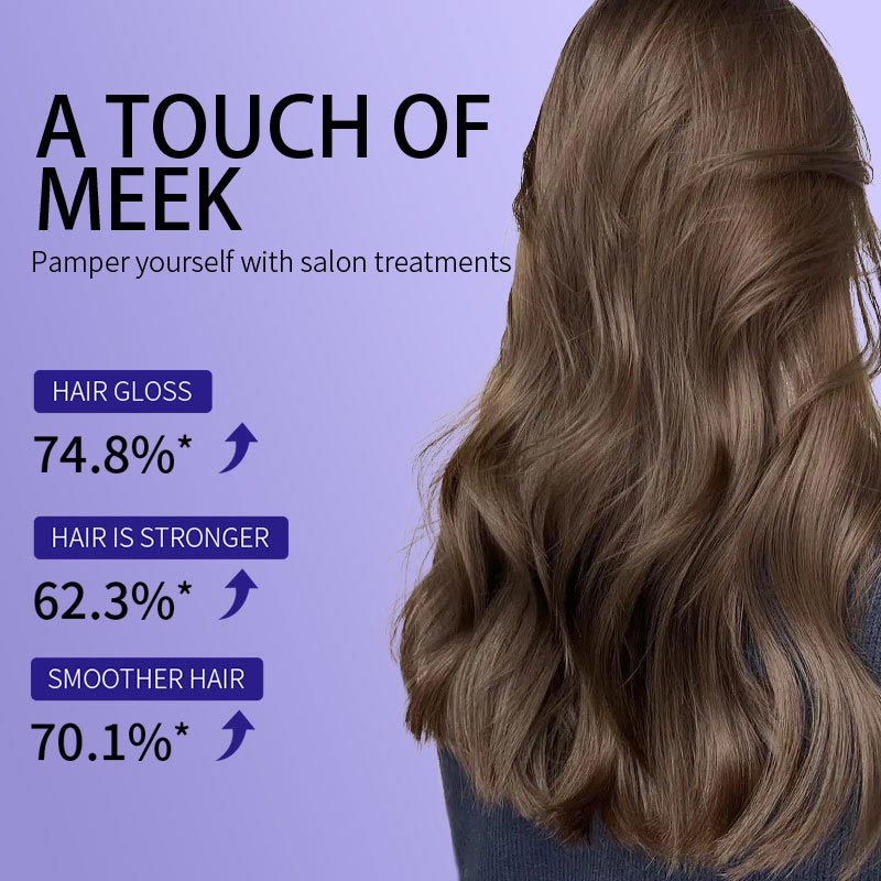 Purple keratin hair mask - locks in color and neutralizes brassiness and yellow tones for blonde silver-gray hair with light highlights