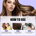 Purple keratin hair mask - locks in color and neutralizes brassiness and yellow tones for blonde silver-gray hair with light highlights
