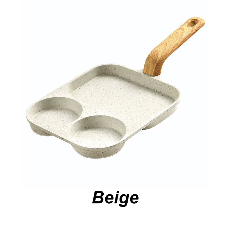3-in-1 divided non-stick pan