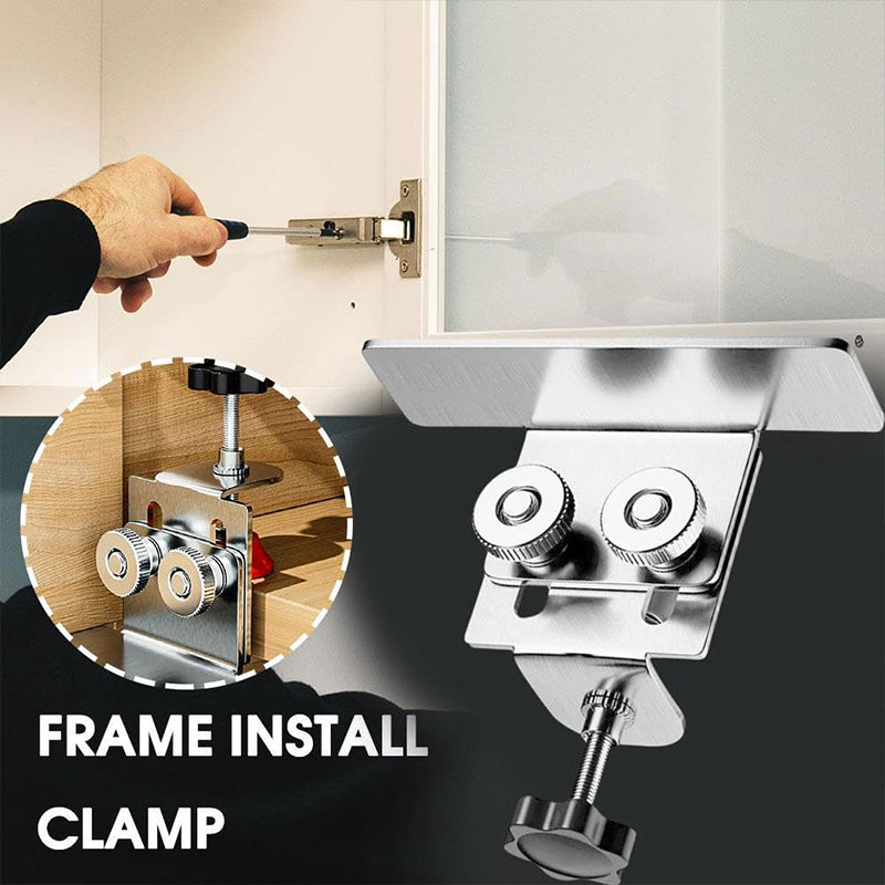 Quick installation tool for cabinet doors
