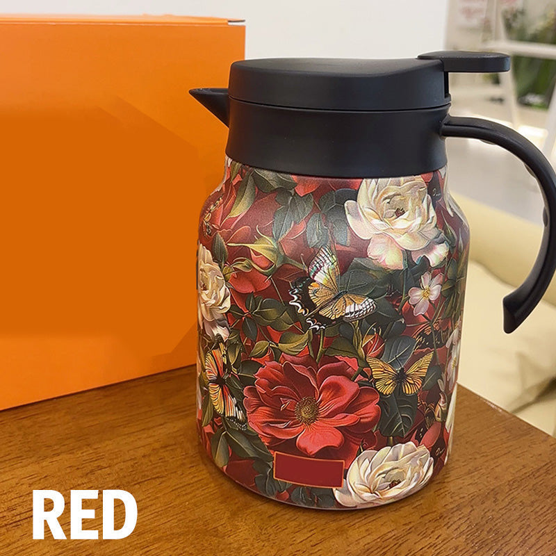 Limited time discount1000 ml vacuum insulated teapot with strainer