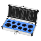 10 pcs. set with screw extractor for damaged screws