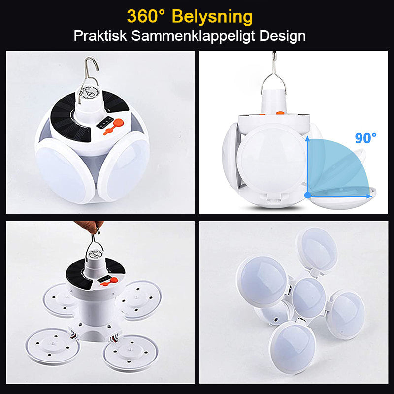 Foldable Sun Night Market Camping liked football lights
