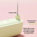 2-in-1 needle threaders and seam rolling tools