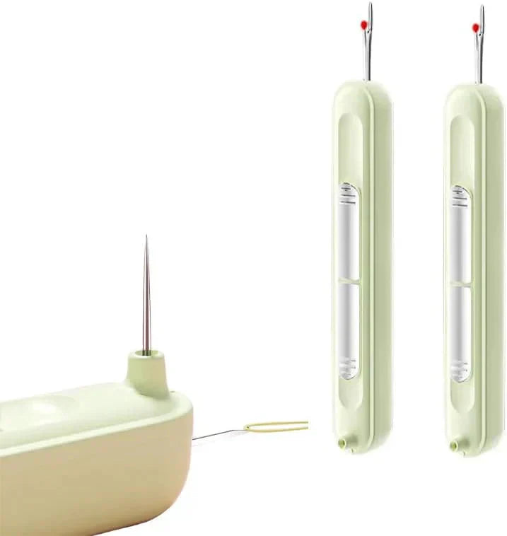2-in-1 needle threaders and seam rolling tools