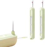 2-in-1 needle threaders and seam rolling tools