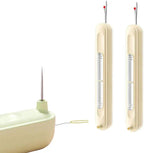 2-in-1 needle threaders and seam rolling tools