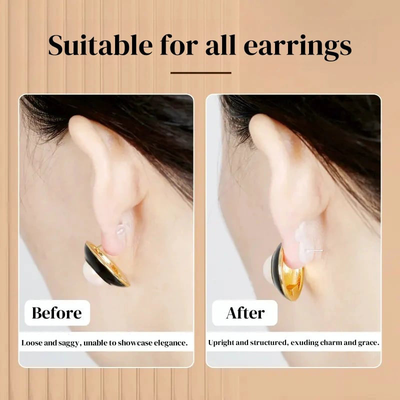 2025 New arrival 50% offEarrings in transparent silicone with strong support