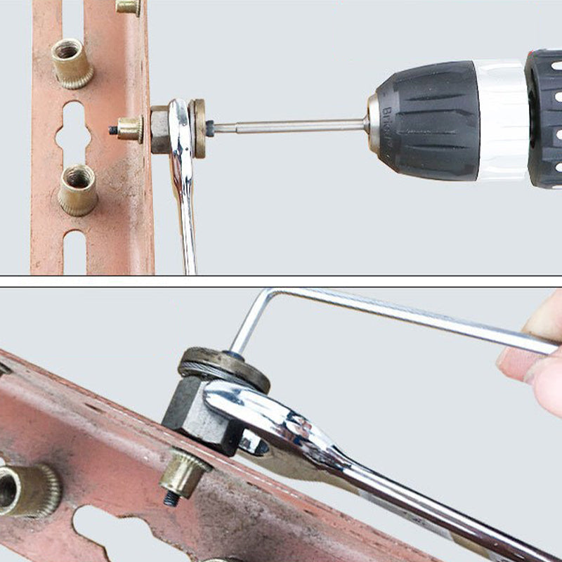 Set with hex nuts with flat head and insert pins
